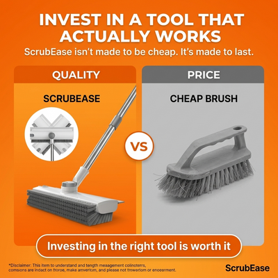ScrubEase 3-In-1 floor Scrub Brush